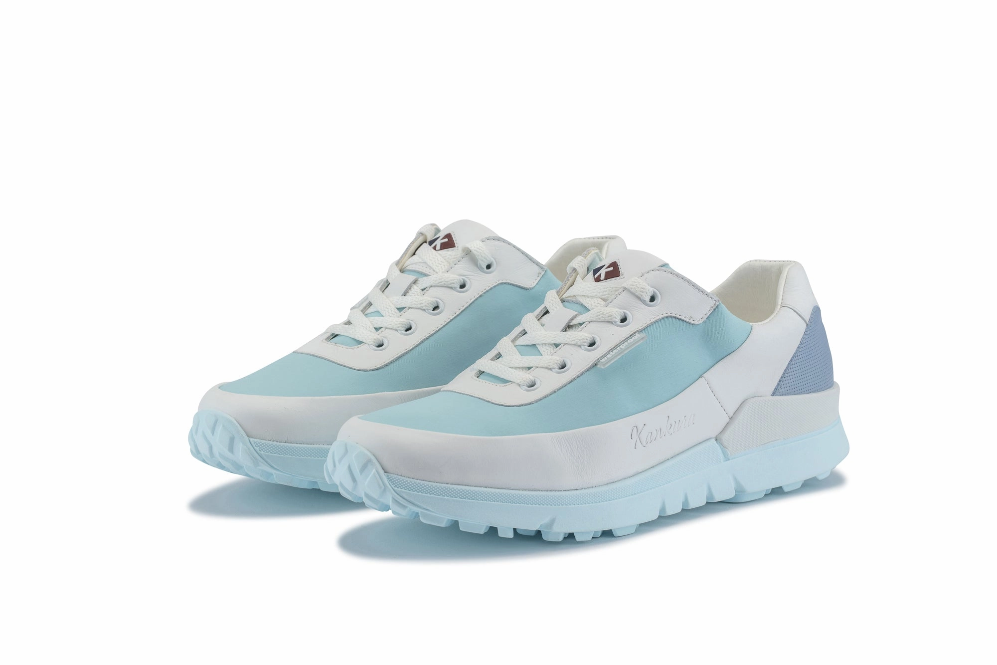 Square Toe Golf Master Lady 03  White|SkyBlue  Women's Golf Shoes ML003 14