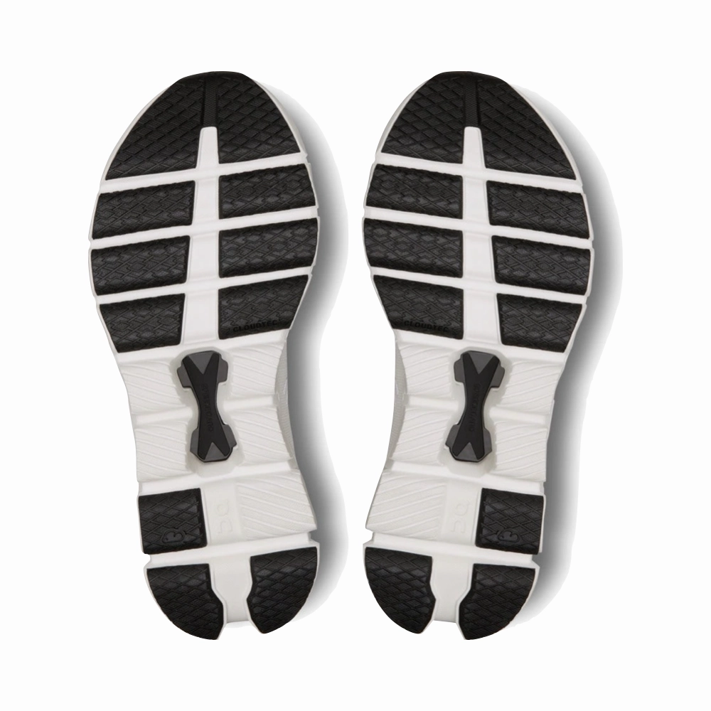 On Women's Cloud X 4 Sneaker in Ivory/Black Running Shoes For Pronated Feet