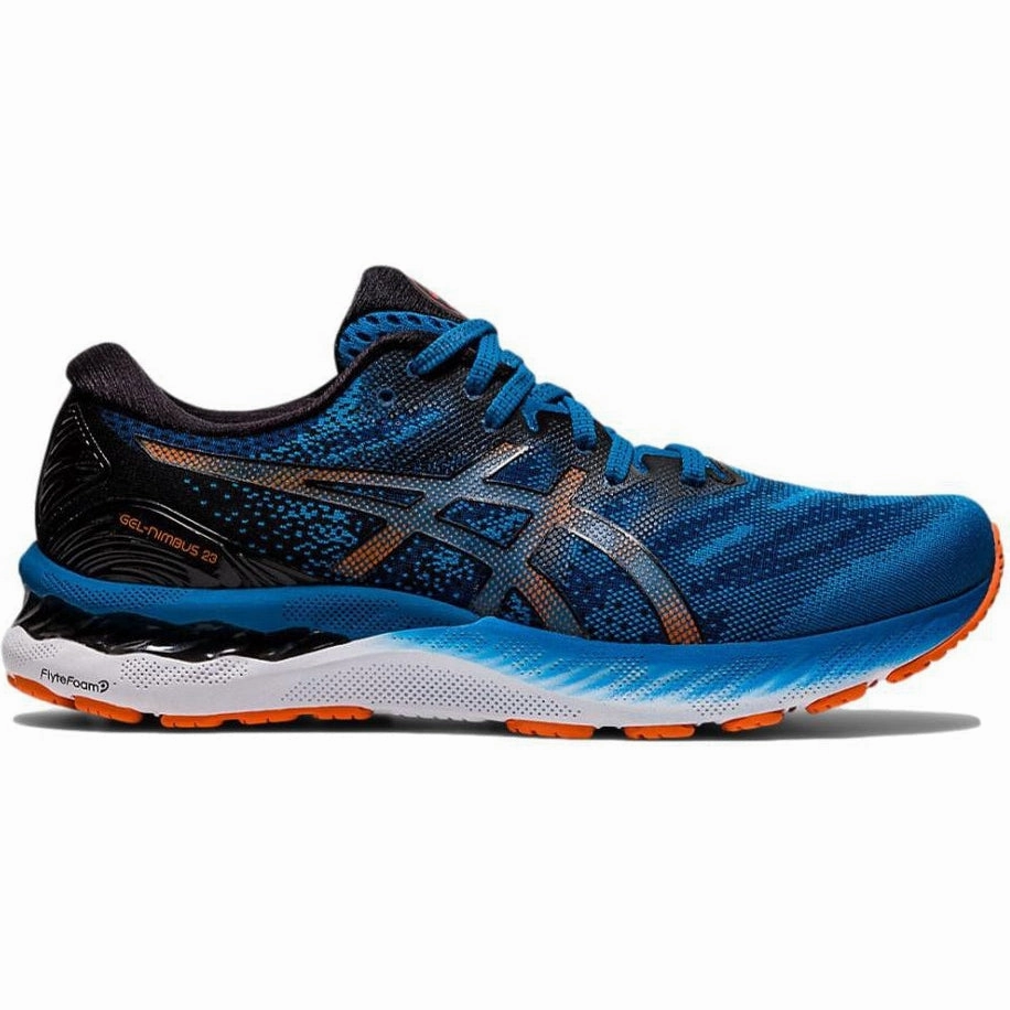 Men's Asics GEL-Nimbus 23, Reborn Blue/Black, 11.5 D Medium Asics Shoes Sale Amazon