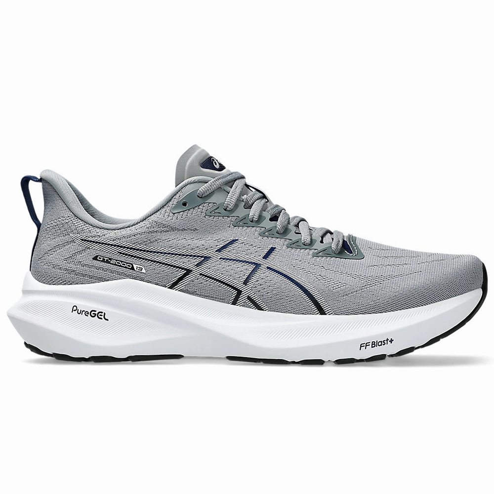 Asics Shoes Vegan Men's Asics GT-2000 13, Sheet Rock/White, 9.5 D Medium