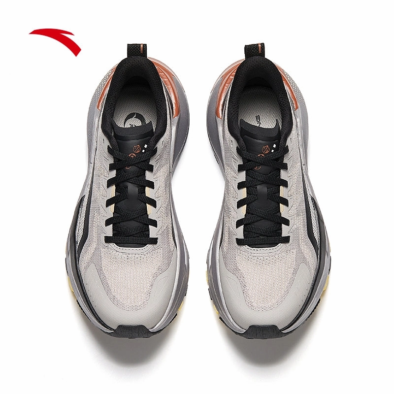 Badminton Shoes Flipkart ANTA Men KUNLUN Running Shoes 1125B5590-2 -Grey/Black (Kasut Larian Lelaki)