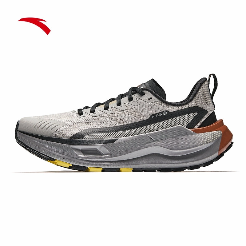 ANTA Men KUNLUN Running Shoes 1125B5590-2 -Grey/Black (Kasut Larian Lelaki) Badminton Shoes Alternative