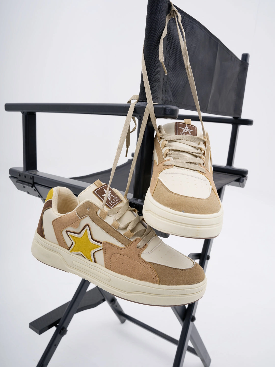 Men Beige Colorblocked Mid Top Breathable Lace-Up Sneaker Shoes|Memory Cushion Casual Shoes|Chunky Streetwear Fashion Sneakers Casual Shoes Australia