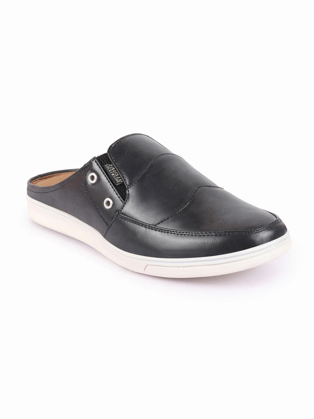 Beige Casual Shoes Men Black Casual Back Open Classic Slip On Shoes