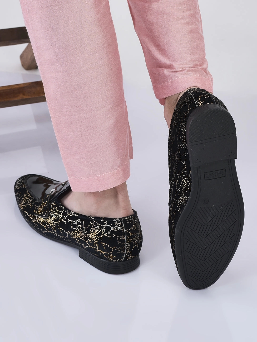 Men Black Party Formal Velvet Horsebit Buckle Slip On Loafer Shoes Lacing Hiking Boots To Prevent Blisters