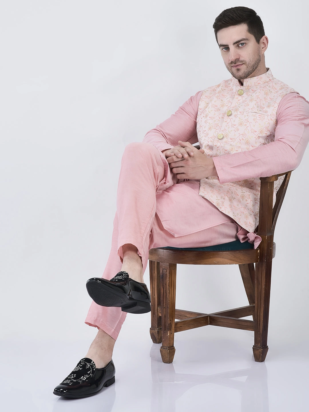 Business Casual Shoes To Wear With Jeans Men Black Velvet Patent Leather Floral Print Classic Party Slip On Shoes|Wedding Shoes|Lightweight Shoes