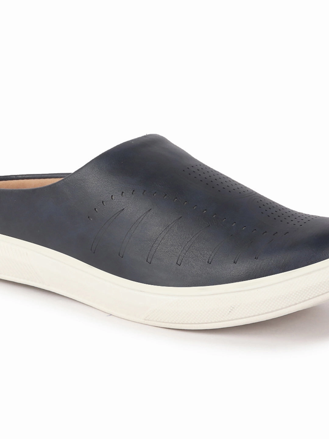 Men Blue Back Open Stylish Design Slip On Shoes Best Casual Shoes For Arch Support
