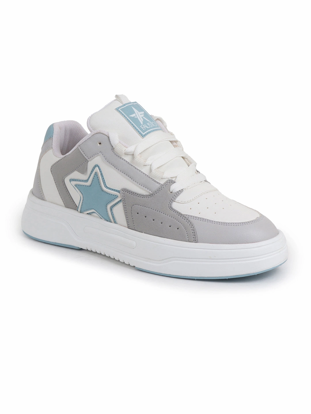 Men Blue Colorblocked Mid Top Breathable Lace-Up Sneaker Shoes|Memory Cushion Casual Shoes|Chunky Streetwear Fashion Sneakers Camel Casual Shoes