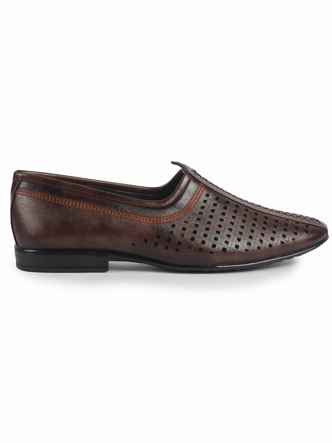 Men Brown Breathable Traditional Wedding Slip On Ethnic Juttis and Mojaris|Party Slip On Evening Shoes|Traditinal Kurta Shoes Best Hiking Shoes For Snowshoeing
