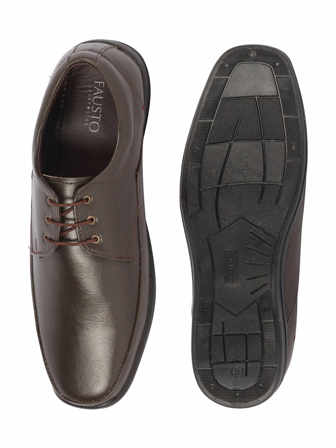 Men Brown Formal Office Work Broad Feet Derby Lace Up Shoes Hiking Insulated Boots