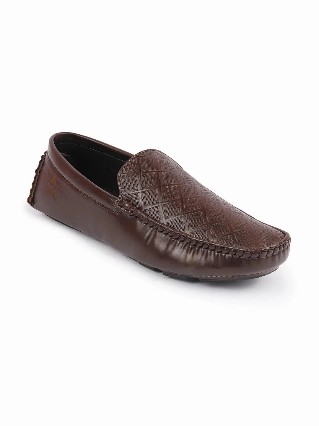 Men Brown Textured Design Casual Classic Slip On Driving Loafer and Moccasins Originals Stan Smith Casual Shoes