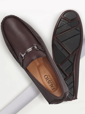 Casual Altra Shoes Men Cherry Hand Stitched Horsebit Buckle Loafer and Moccasin Driving Shoes