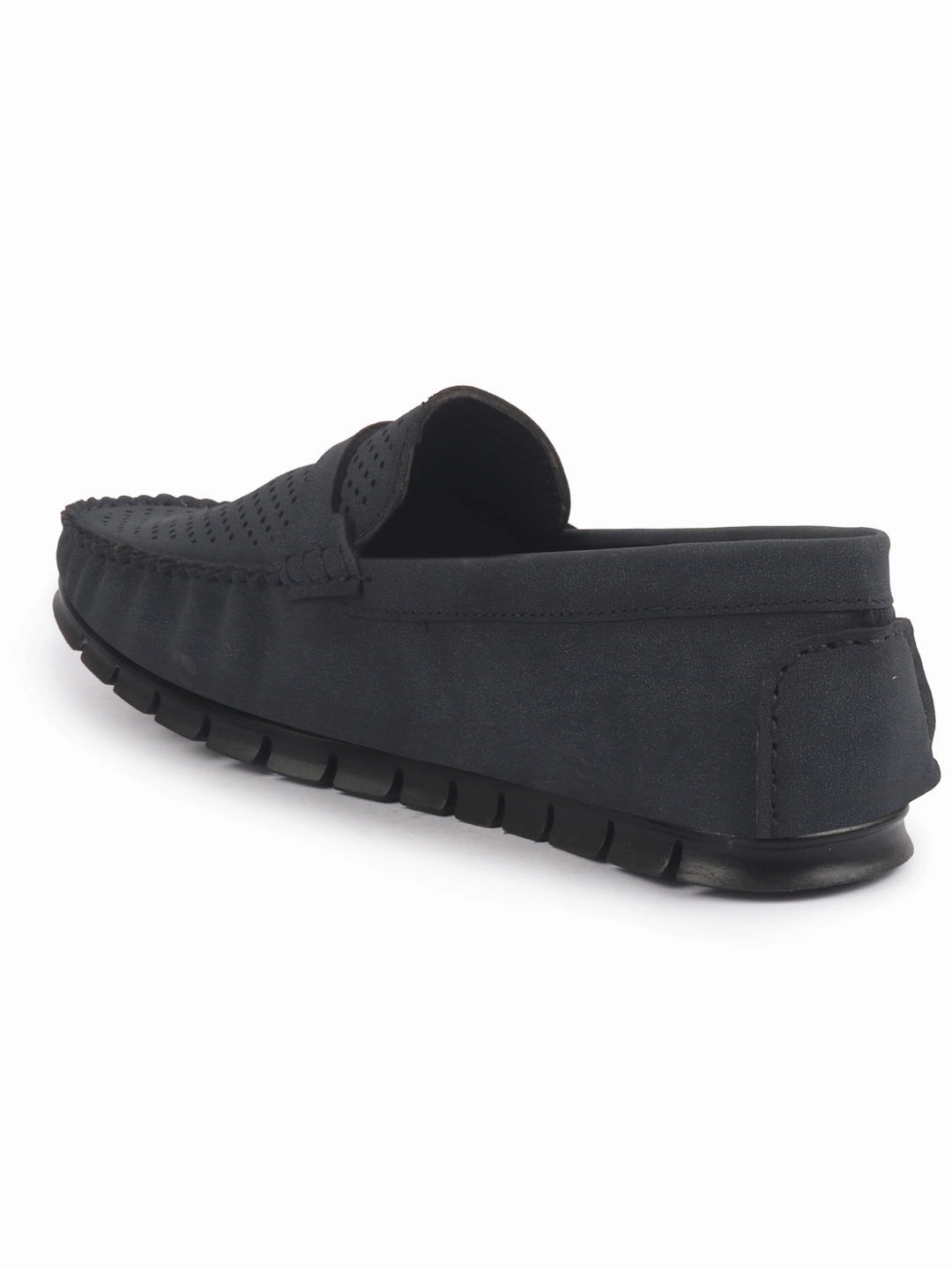 Men Laser Cut Suede Slip-On Shoe Driving Loafers Breathable Shoe with Memory Cushioned Insole All Day Long Comfortable Slippers Casual Shoes