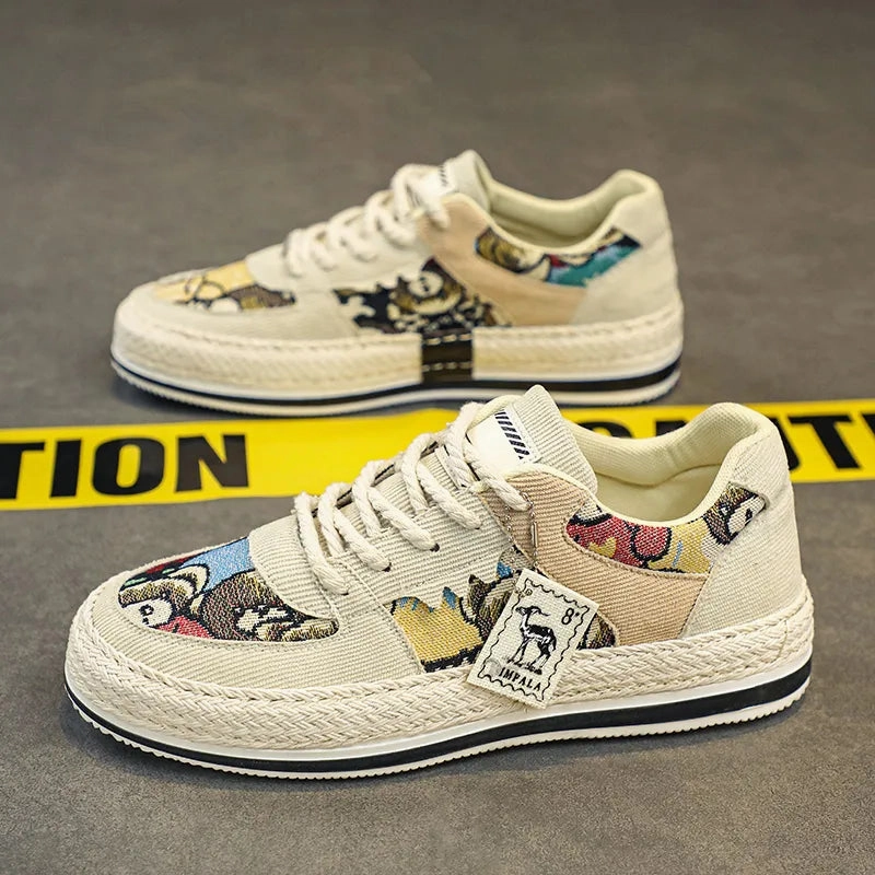 Men Long Top Lase Up Sneakers