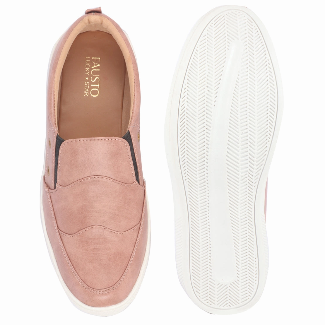 Waterproof Casual Dress Shoes Men Rodiyo Dual Eyelet Detail Slip-On Casual Loafers Rubber Sole | Lightweight Walking Shoes