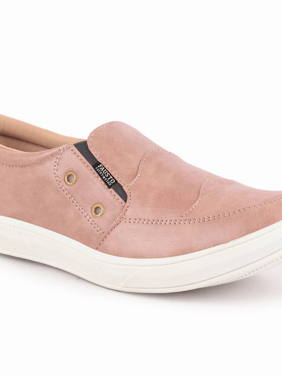 Slip Resistant Business Casual Shoes Men Rodiyo Dual Eyelet Detail Slip-On Casual Loafers Rubber Sole | Lightweight Walking Shoes