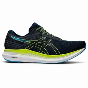 Asics Running Shoes Shin Splints Men's Asics Evoride 2, French Blue/Hazard Green, 10 D Medium