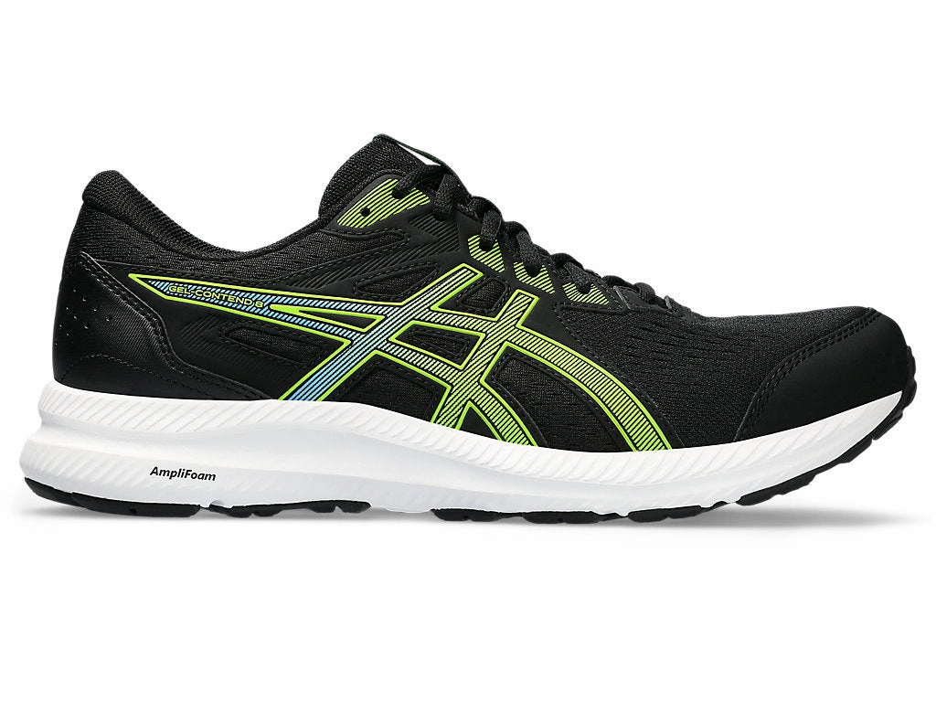 Men's Asics Gel-Contend 8, Black/Electric Lime, 13 D Medium Asics Gel Kayano 22 Running Shoes