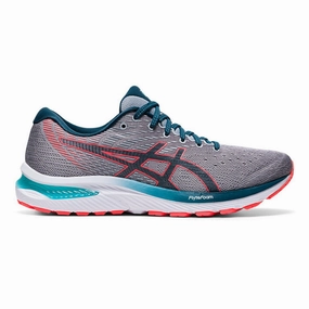 Men's Asics Gel-Cumulus 22, Piedmont Grey/Magnetic Blue, 10 D Medium Asics Gel-indicate Running Shoe