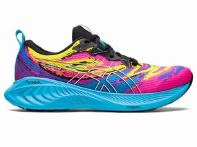 Men's Asics Gel-Cumulus 25, Aquarium/Vibrant Yellow, 8 D Medium Asics Nimbus 19 Running Shoes
