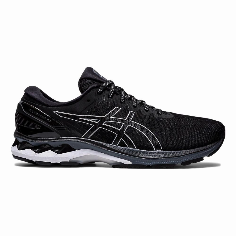 Men's Asics Gel-Kayano 27, Black/Pure Silver, 12 D Medium Best Asics Squash Shoes