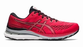 Wrestling Asics Shoes Men's Asics GEL-Kayano 28, Electric Red/Black, 10 D Medium
