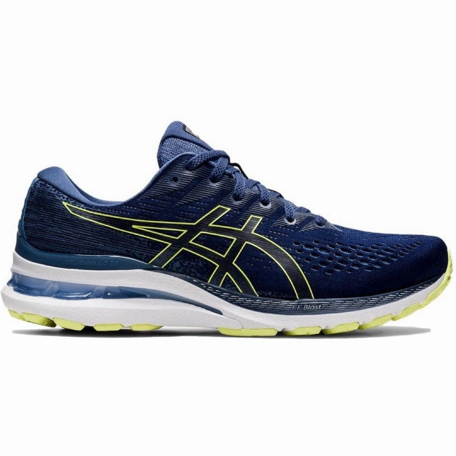 Men's Asics GEL-Kayano 28, Thunder Blue/Glow Yellow, 14 D Medium Shoes Asics Canada
