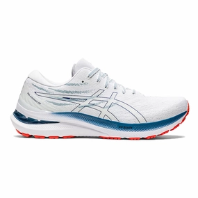 Men's Asics Gel-Kayano 29, White/Deep Ocean, 10.5 D Medium Used Asics Wrestling Shoes