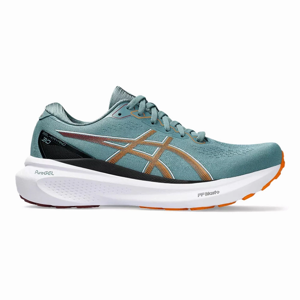 Best Tennis Shoes Asics Men's Asics Gel-Kayano 30, Foggy Teal/Bright Orange, 9.5 D Medium