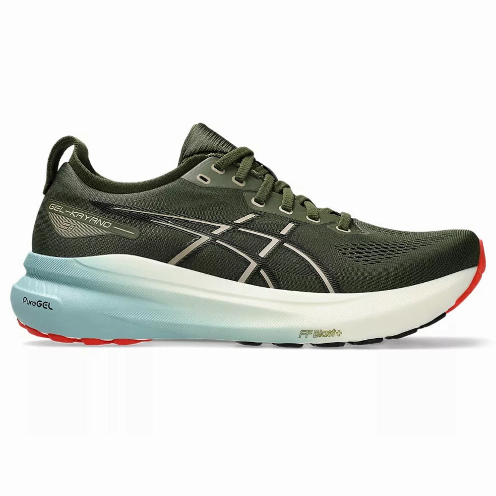 Men's Asics Gel-Kayano 31, Smog Green/Black, 12 D Medium Asics Shoes For Volleyball