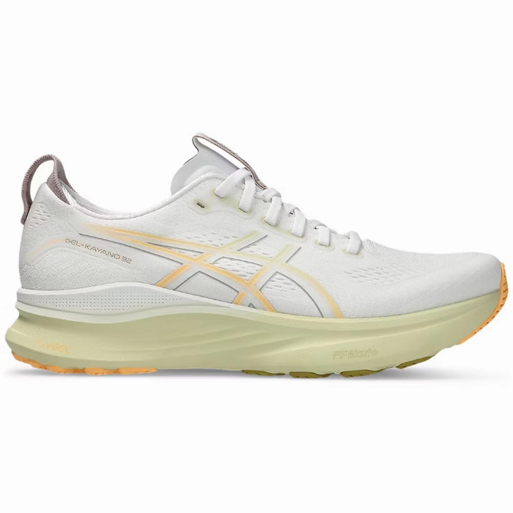 Asics Running Shoes 2022 Men's Asics Gel-Kayano 32, White/Orange Glow, 9.5 D Medium