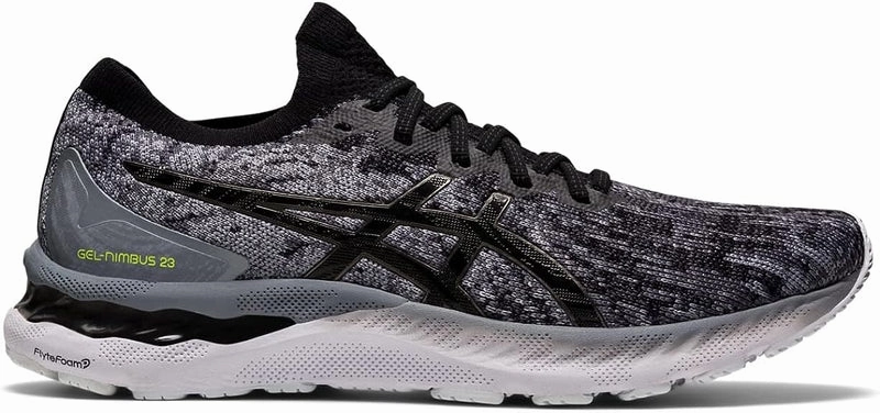 Best Asics Shoes For Road Running Men's Asics Gel-Nimbus 23 Knit, Sheet Rock/Black, 8.5 D Medium
