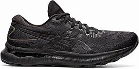 Asics De Colores Running Shoes Men's Asics Gel-Nimbus 24, Black/Black, 11.5 4E Extra Wide