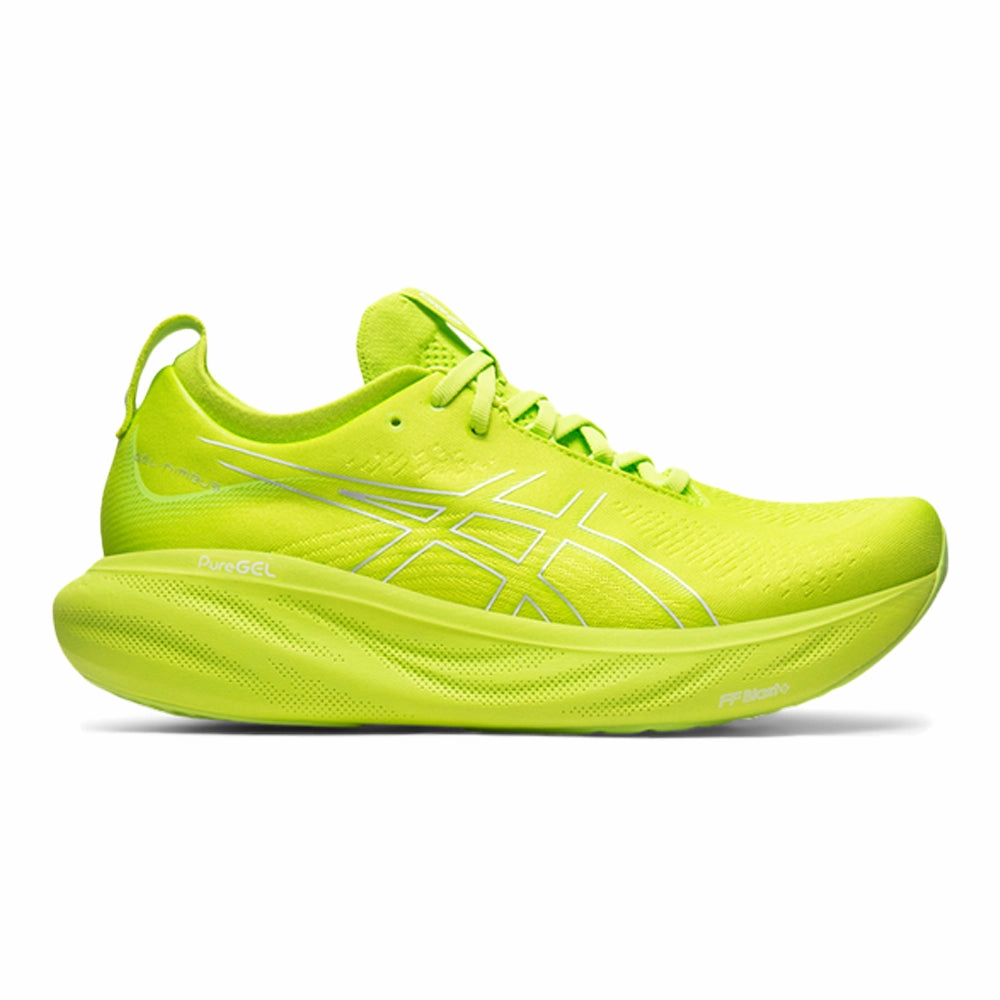Asics Shoes Nz Men's Asics Gel-Nimbus 25, Lime Zest/White, 7 D Medium