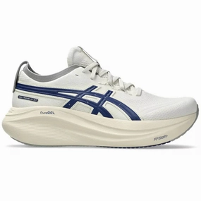 Men's Asics Gel-Nimbus 27 ATC, Birch/Indigo Blue, 12 D Medium Asics Shoes Novak Djokovic