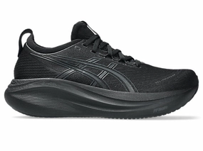 Asics Aqua Shoes Men's Asics Gel-Nimbus 27, Black/Graphite Grey, 8 2E Wide