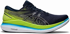Men's Asics Glideride 2, French Blue/Hazard Green, 11.5 D Medium Asics Wide Tennis Shoes