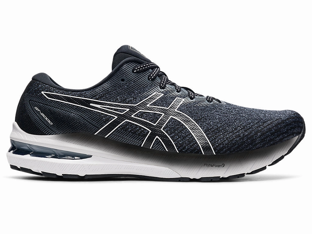 Men's Asics GT-2000 10, Black/White, 9 4E Extra Wide Best Asics Running Shoes For Pronation