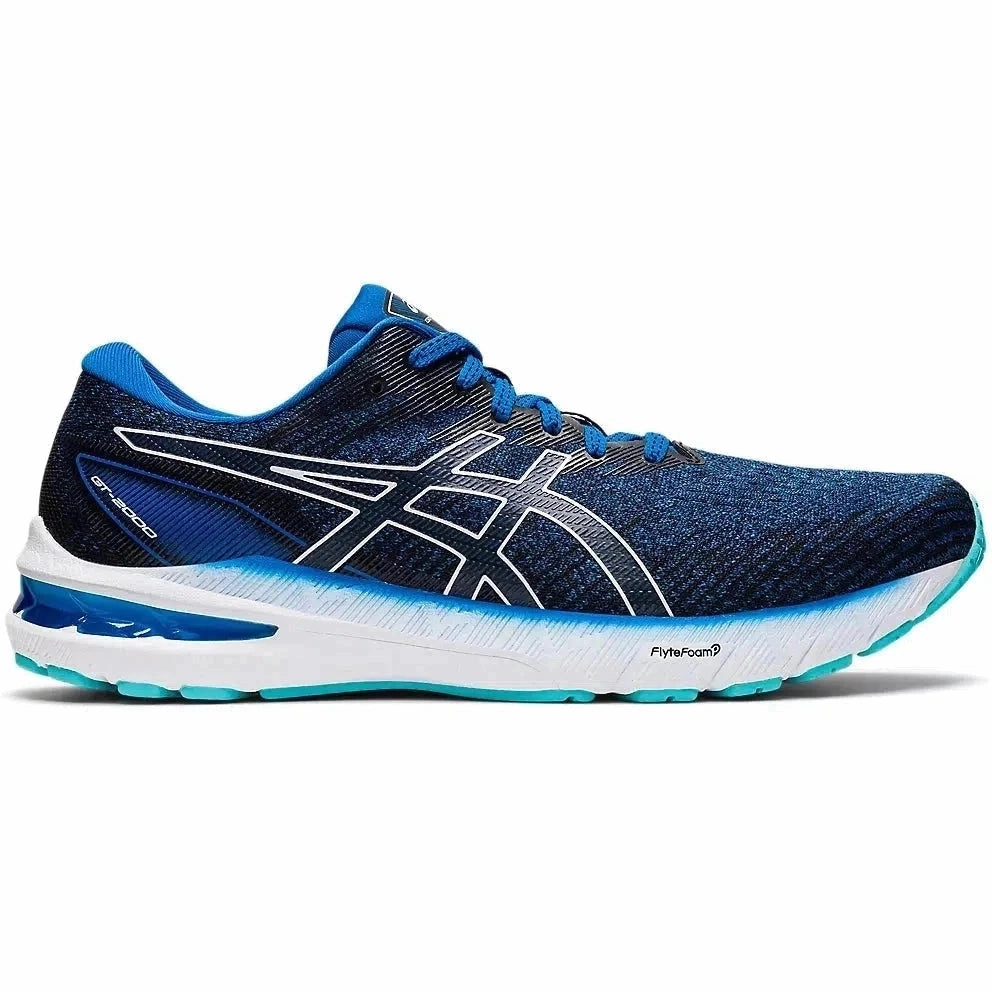 Asics Gel Noosa Tri 9 Running Shoes Men's Asics GT-2000 10, Lake Drive/White, 9.5 D Medium