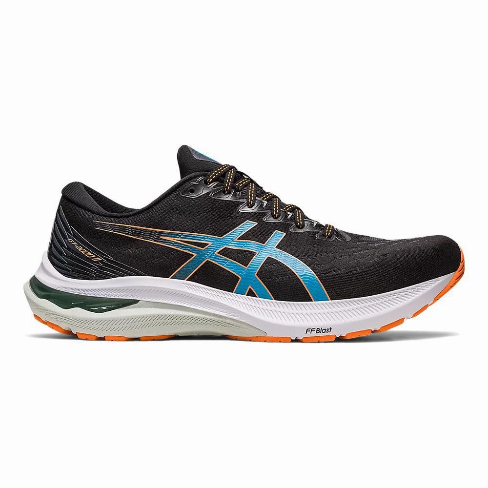 Men's Asics GT-2000 11, Black/Sun Peach, 15 2E Wide Asics Gel Venture 9 Trail Running Shoe