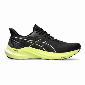 Men's Asics GT-2000 12, Black/Glow Yellow, 11.5 D Medium Original Asics Shoes Price
