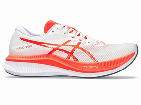 Men's Asics Magic Speed 3, White/Sunrise Red, 9 D Medium Asics Gel Pulse 11 Running Shoe