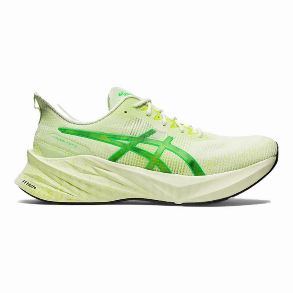 Men's Asics Novablast 3 LE, Whisper Green/Cilantro, 7.5 D Medium Asics Volleyball Shoes Malaysia