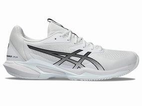 Men's Asics Solution Speed FlyteFoam 3, White/Black, 9.5 D Medium Good Asics Walking Shoes