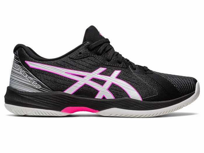 Differences Between Asics Running Shoes Men's Asics Solution Swift FlyteFoam, Black/Hot Pink, 10 D Medium