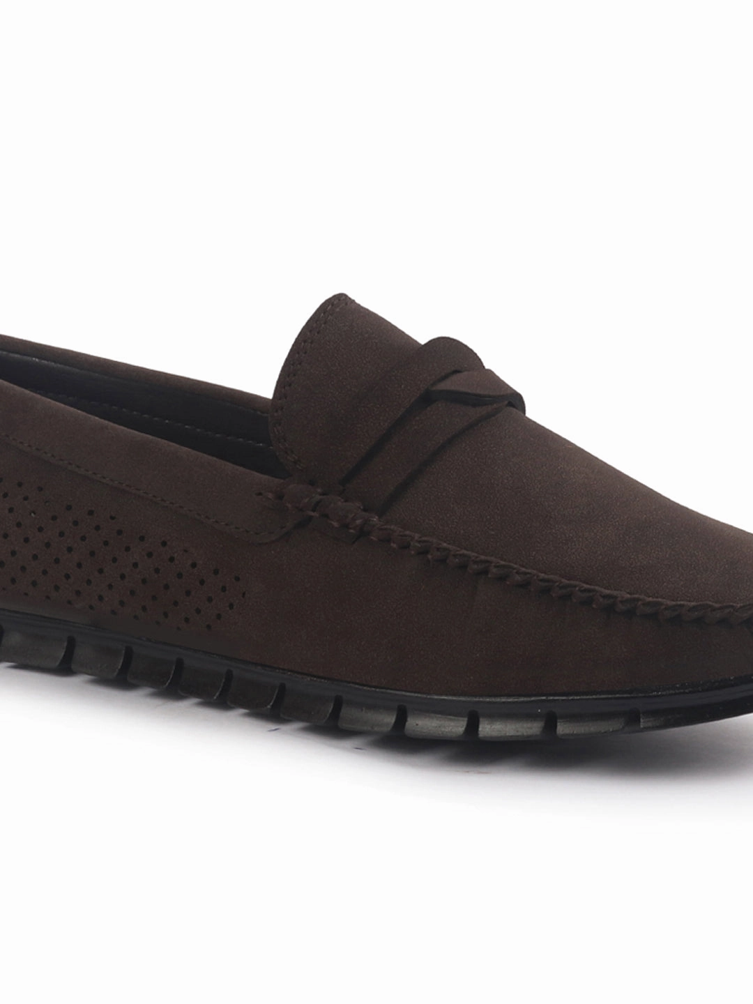 Waterproof Casual Dress Shoes Men Suede Caual Slip-On Shoe Driving Loafers Anti Skid Sole Breathable with Memory Cushioned Insole