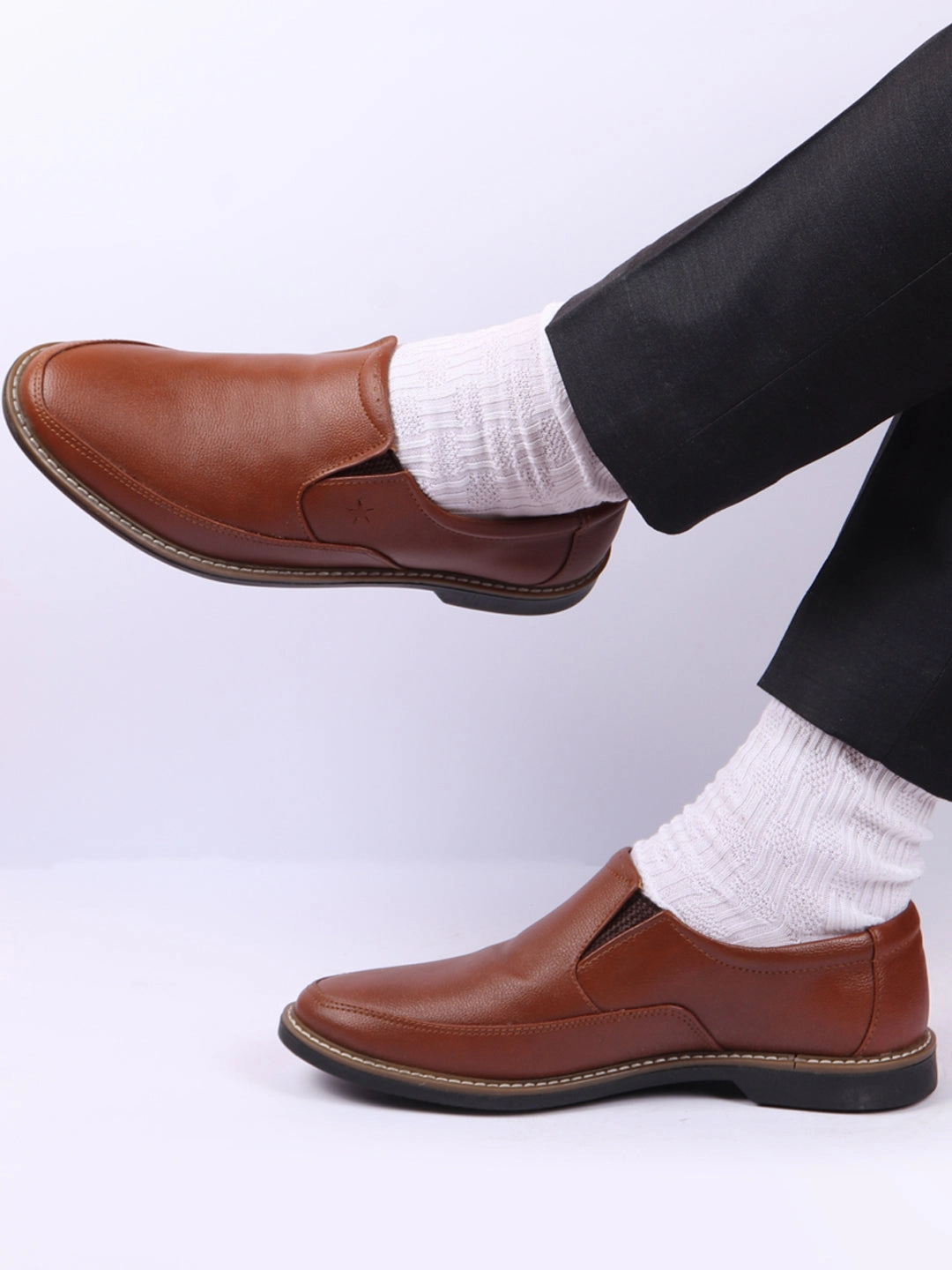 Himalayan Hiking Boots Men Tan Formal Superior Comfort Slip On Shoes