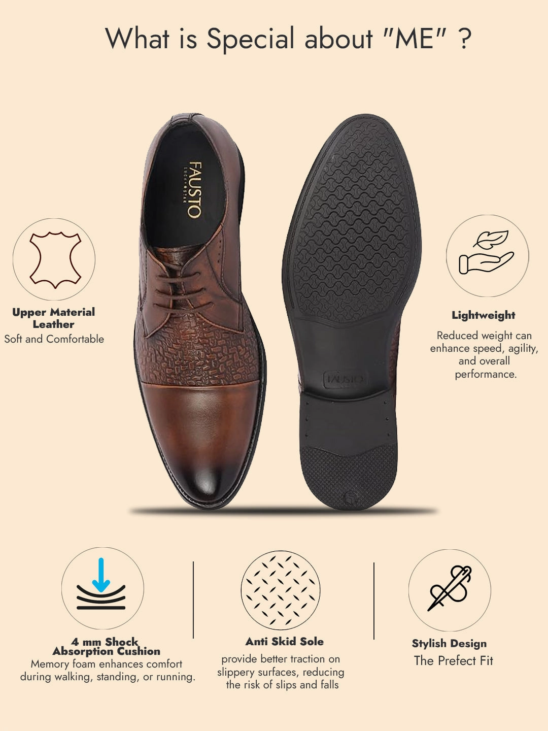 Men Tan Wedding Party Genuine Leather Embossed Design Oxford Lace Up Shoes Asolo Tps 520 Hiking Boots