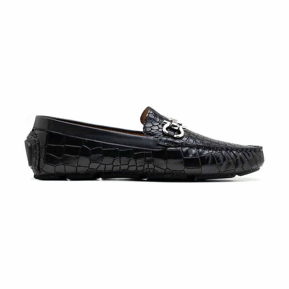 Barefoot Hiking Shoes Uk Mens Black Croc Emboss Driving Loafers