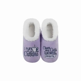 Slippers Oz Snoozies I Run On Caffeine